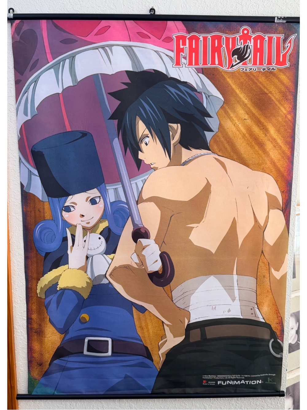 Fairy Tail Funimation Gray Fullbuster Julia Lockser 31" x 44” Anime Wall Scroll